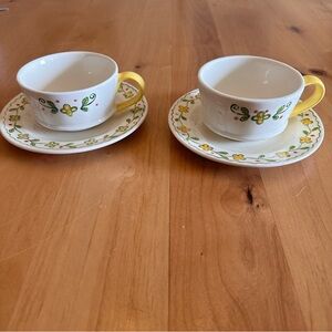 Metlox Vintage Happy Time Coffee Time 1950s Poppy Trail Pattern